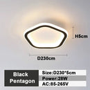 GobekUsa LED Ceiling Lamp: Square Round Indoor Lighting, Bedroom, Entrance Hall, Neutral/Cool/Warm White