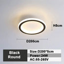 GobekUsa LED Ceiling Lamp: Square Round Indoor Lighting, Bedroom, Entrance Hall, Neutral/Cool/Warm White