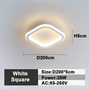 GobekUsa LED Ceiling Lamp: Square Round Indoor Lighting, Bedroom, Entrance Hall, Neutral/Cool/Warm White