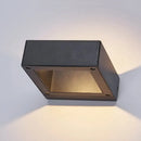 GobekUsa Modern Aluminum LED Wall Sconce Light Fixture - Square Shade Design, Warm/White Light, Black Finish for Porch
