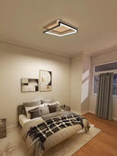 GobekUsa Black Square LED Smart Chandelier for Minimalistic Home Decor