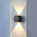 Modern black square led wall light garden sconce outdoor decor by Decorbites