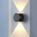 Modern black square led wall light garden sconce outdoor decor by Decorbites
