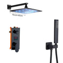 GobekUsa Light Shower Faucet Set: Wall Mounted Rainfall Bath Mixer with Handshower