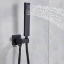 GobekUsa Light Shower Faucet Set: Wall Mounted Rainfall Bath Mixer with Handshower