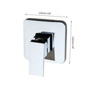 GobekUsa Black Brass Wall Mounted Bathroom Faucet and Shower Mixer with Single Valve