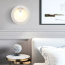 GobekUsa Contemporary Metal Wall Sconce Lamp with Squared/Rounded Shade - 1-Light Bathroom Lighting in Black/White