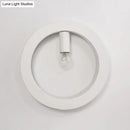GobekUsa Contemporary Metal Wall Sconce Lamp with Squared/Rounded Shade - 1-Light Bathroom Lighting in Black/White