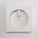 GobekUsa Contemporary Metal Wall Sconce Lamp with Squared/Rounded Shade - 1-Light Bathroom Lighting in Black/White