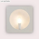 GobekUsa Contemporary Metal Wall Sconce Lamp with Squared/Rounded Shade - 1-Light Bathroom Lighting in Black/White