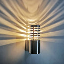 GobekUsa Tubular Aluminum LED Wall Sconce Kit with Chrome Finish - Modern Design for Parties - Vibrant Blue/Yellow/Red Light
