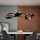 GobekUsa Black Stainless Steel Chandelier LED - Modern Luxury Design for Living Room