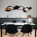 GobekUsa Black Stainless Steel Chandelier LED - Modern Luxury Design for Living Room