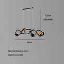 GobekUsa Black Stainless Steel Chandelier LED - Modern Luxury Design for Living Room
