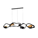 GobekUsa Black Stainless Steel Chandelier LED - Modern Luxury Design for Living Room