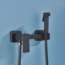 GobekUsa Brass Bidet Faucet: Cold Hot Water Mixer, Square Shower Sprayer Head, Toilet Tap