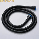 Modern black stainless steel flexible shower hose bathroom pipe by Decorbites