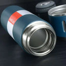 Modern black stainless steel insulated water bottle gift set kitchen by Decorbites