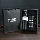 Modern black stainless steel insulated water bottle gift set kitchen by Decorbites