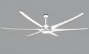 GobekUsa 100" Large Ceiling Fan with Light, DC Motor, Reverse Blades, Stainless Steel Finish