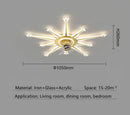 GobekUsa 2023 Modern Chandelier Ceiling Fan Lights for Living Room Bedroom Upscale Decor