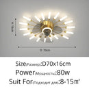 GobekUsa 2023 Modern Chandelier Ceiling Fan Lights for Living Room Bedroom Upscale Decor