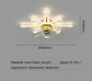 GobekUsa 2023 Modern Chandelier Ceiling Fan Lights for Living Room Bedroom Upscale Decor