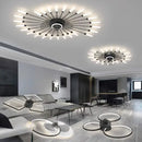 GobekUsa 2023 Modern Chandelier Ceiling Fan Lights for Living Room Bedroom Upscale Decor