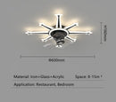 GobekUsa 2023 Modern Chandelier Ceiling Fan Lights for Living Room Bedroom Upscale Decor