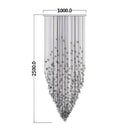 GobekUsa Crystal Chandelier: Modern Staircase LED Lighting for Hallway & Lobby