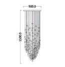 GobekUsa Crystal Chandelier: Modern Staircase LED Lighting for Hallway & Lobby