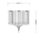 GobekUsa Crystal Chandelier: Modern Staircase LED Lighting for Hallway & Lobby