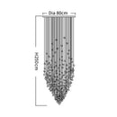 GobekUsa Crystal Chandelier: Modern Staircase & Lobby LED Lighting for Luxury Décor