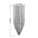 GobekUsa Crystal Chandelier: Modern Staircase & Lobby LED Lighting for Luxury Décor
