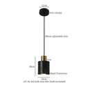 GobekUsa Black Stone LED Hanging Pendant Light for Modern Home Decor