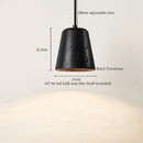 GobekUsa Black Stone LED Hanging Pendant Light for Modern Home Decor