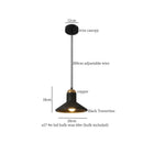 GobekUsa Black Stone LED Hanging Pendant Light for Modern Home Decor