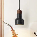 GobekUsa Black Stone LED Hanging Pendant Light for Modern Home Decor
