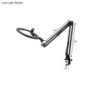 GobekUsa Modern Black Swing Arm LED Mirror Light with USB Charging - Portable, Sleek Design
