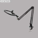 GobekUsa Modern Black Swing Arm LED Mirror Light with USB Charging - Portable, Sleek Design