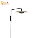 GobekUsa Iron Art Swing Arm Wall Lamp Home Decor Adjustable Sconce