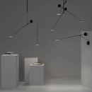 GobekUsa Black Telescopic Wall Lamp with Adjustable Arm for Living Room and Bedroom