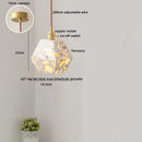 GobekUsa Black Terrazzo LED Pendant Lamp for Dining Living Room Staircase