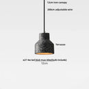 GobekUsa Black Terrazzo LED Pendant Lamp for Dining Living Room Staircase