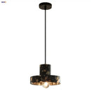 GobekUsa Black Terrazzo LED Pendant Lamp for Dining Living Room Staircase