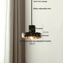 GobekUsa Black Terrazzo LED Pendant Lamp for Dining Living Room Staircase
