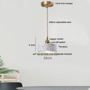 GobekUsa Black Terrazzo LED Pendant Lamp for Dining Living Room Staircase