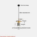 GobekUsa Black Terrazzo LED Pendant Lamp for Dining Living Room Staircase