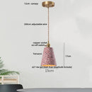 GobekUsa Black Terrazzo LED Pendant Lamp for Dining Living Room Staircase