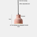 GobekUsa Black Terrazzo LED Pendant Lamp for Dining Living Room Staircase
